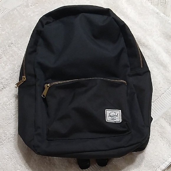 Herschel Supply Company Other - Herschel Supply Company Black Backpack with Gold Zippers